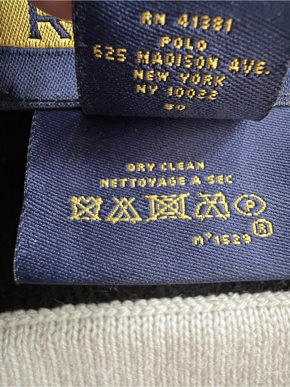 Ralph Lauren Rugby 100% Cashmere Scarf Black Varsity Patch 4 Monogram R Preppy